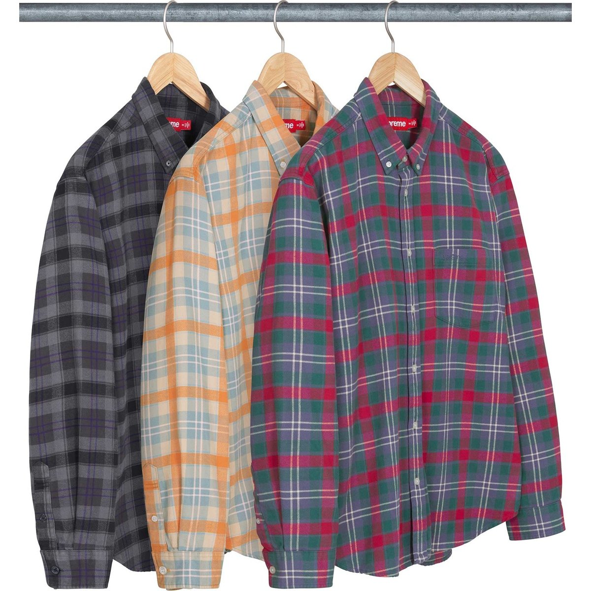 Supreme Plaid Flannel Shirt for spring summer 24 season