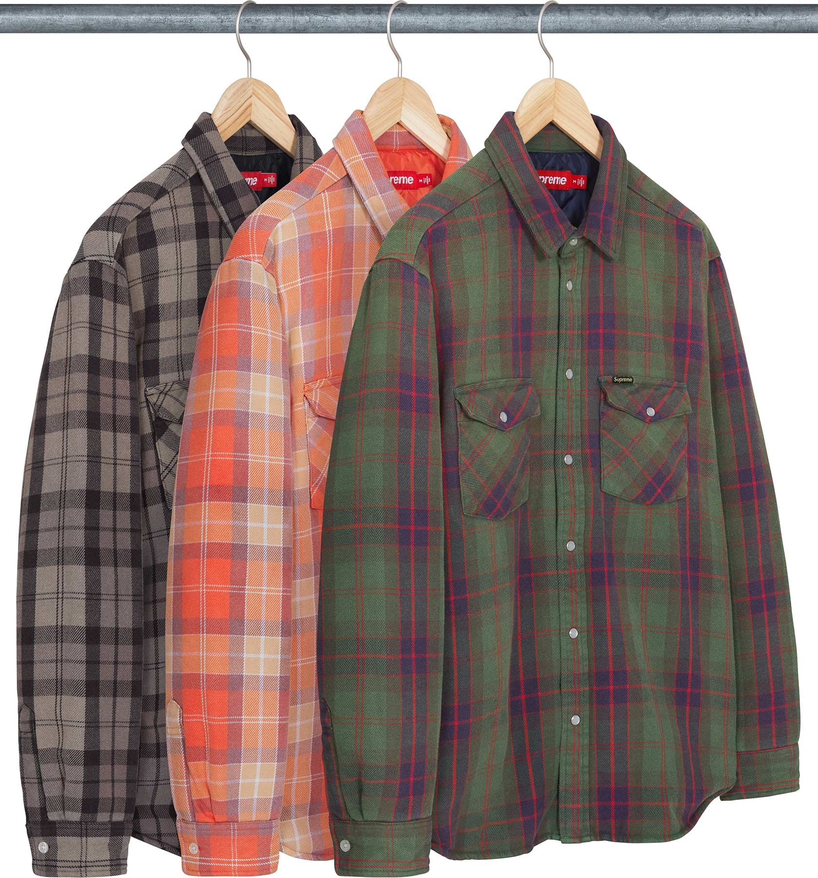 Quilted Flannel Snap Shirt - spring summer 2024 - Supreme