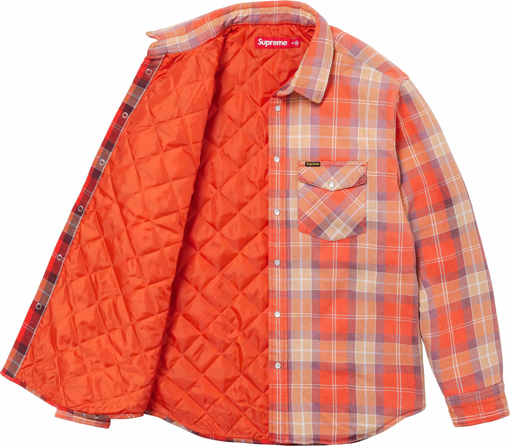 Quilted Flannel Snap Shirt - spring summer 2024 - Supreme