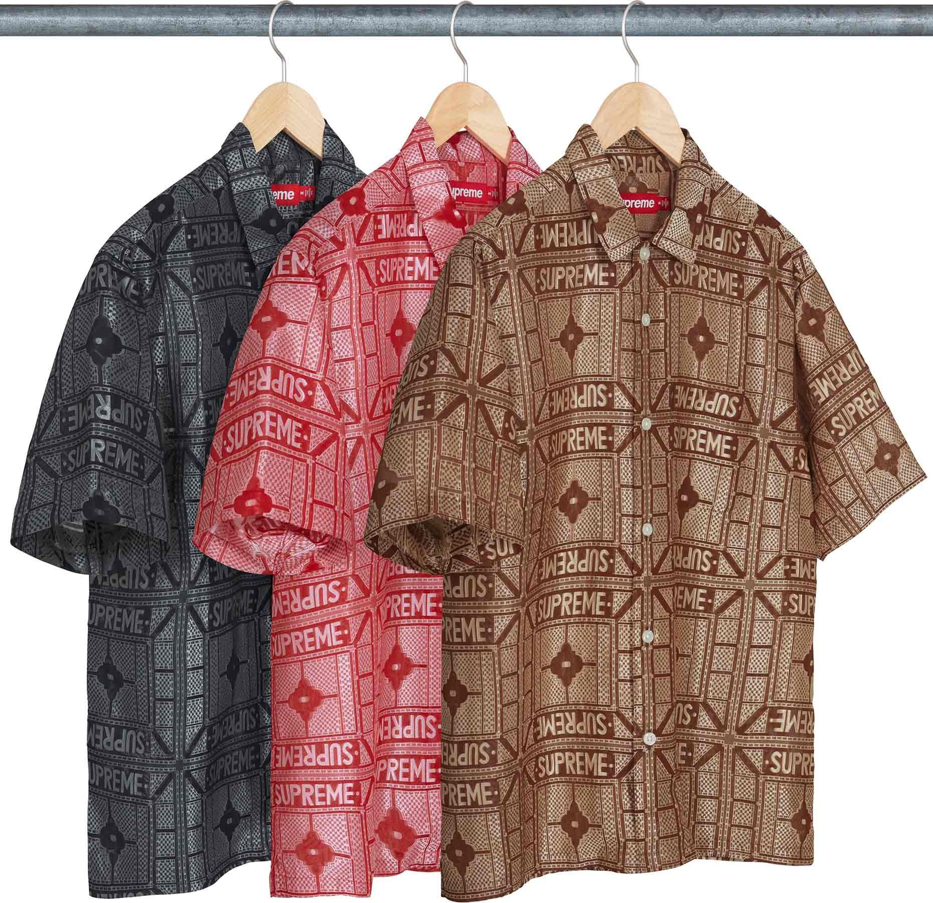 Tray Jacquard S S Shirt - spring summer 2024 - Supreme