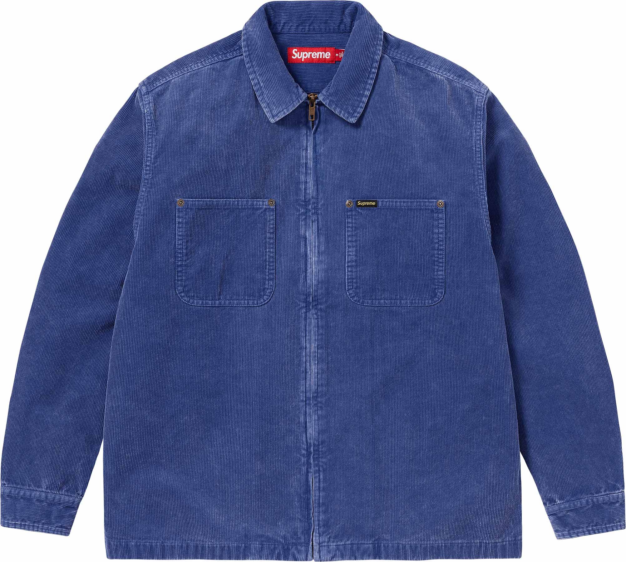 Washed Corduroy Zip Up Shirt - spring summer 2024 - Supreme