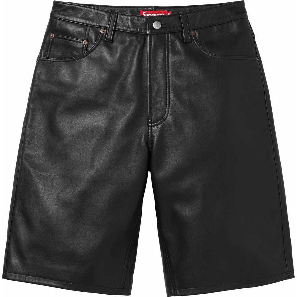 Details on Baggy Leather Short  from spring summer
                                                    2024 (Price is $298)
