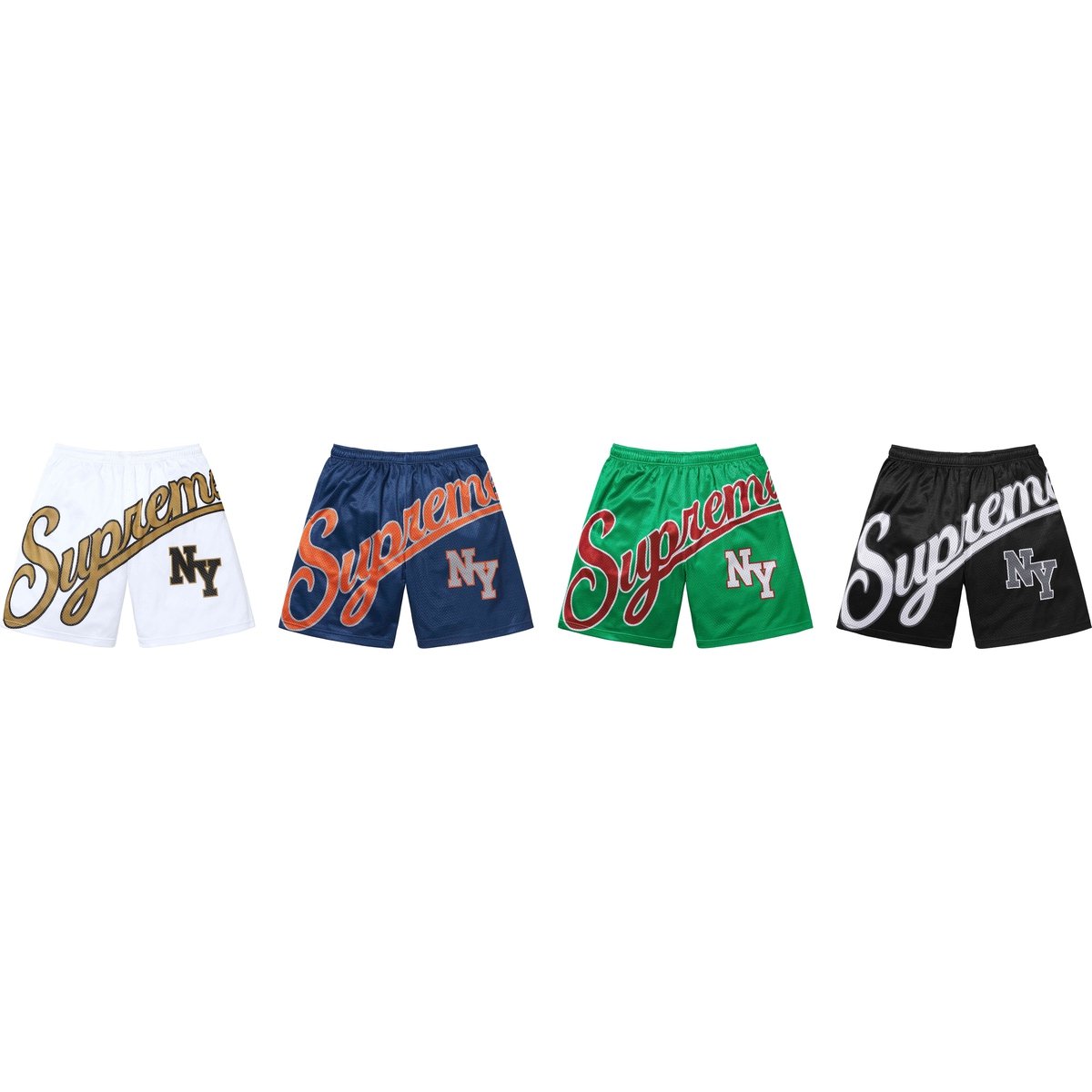 Supreme Big Script Mesh Short for spring summer 24 season