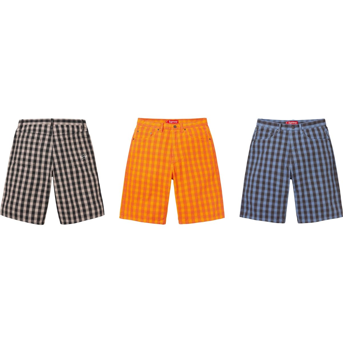 Supreme Plaid Baggy Short for spring summer 24 season