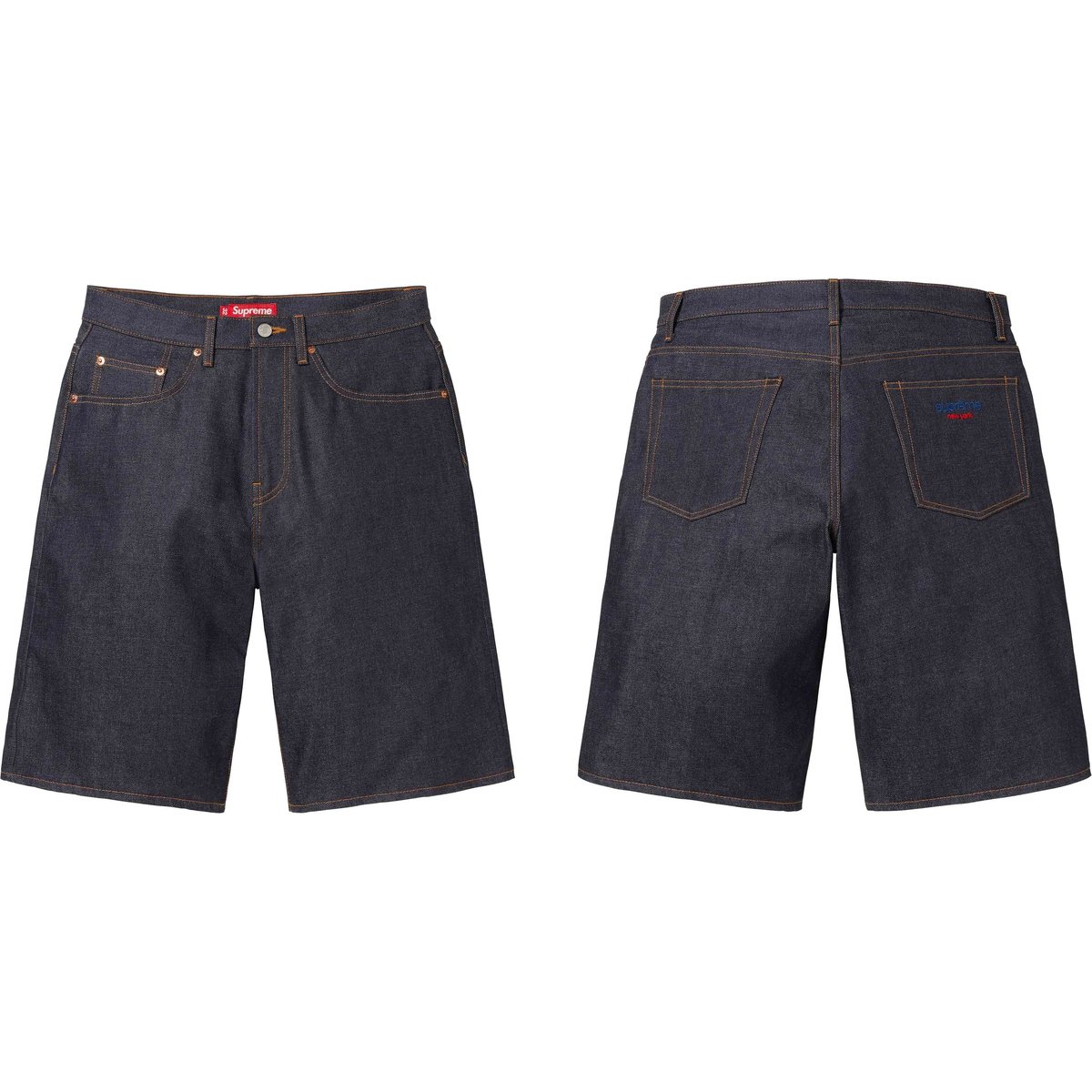 Supreme Rigid Baggy Selvedge Denim Short for spring summer 24 season