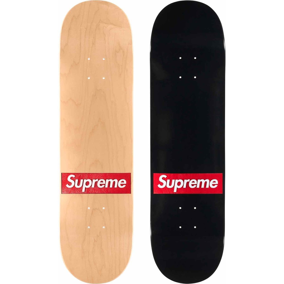 Supreme Routed Box Logo Skateboard for spring summer 24 season