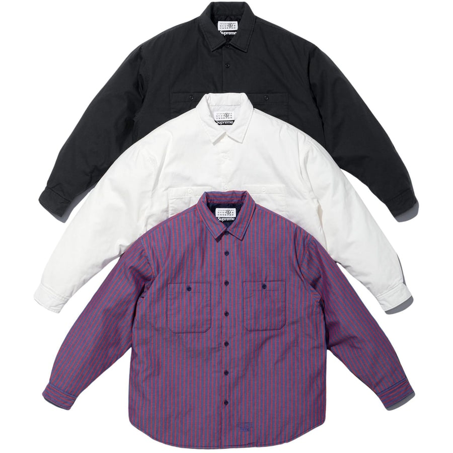 Supreme Supreme MM6 Maison Margiela Padded Shirt released during spring summer 24 season