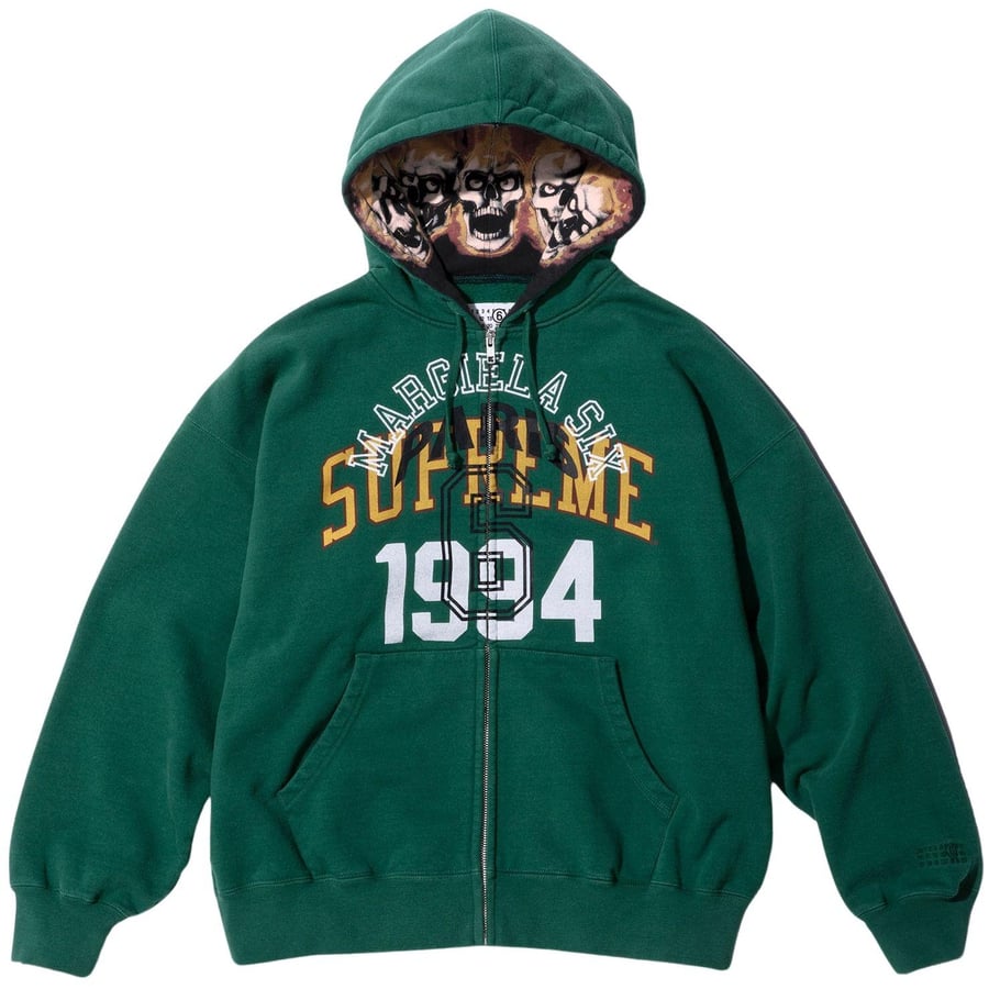 Details on Supreme MM6 Maison Margiela Zip Up Hooded Sweatshirt  from spring summer
                                                    2024 (Price is $248)