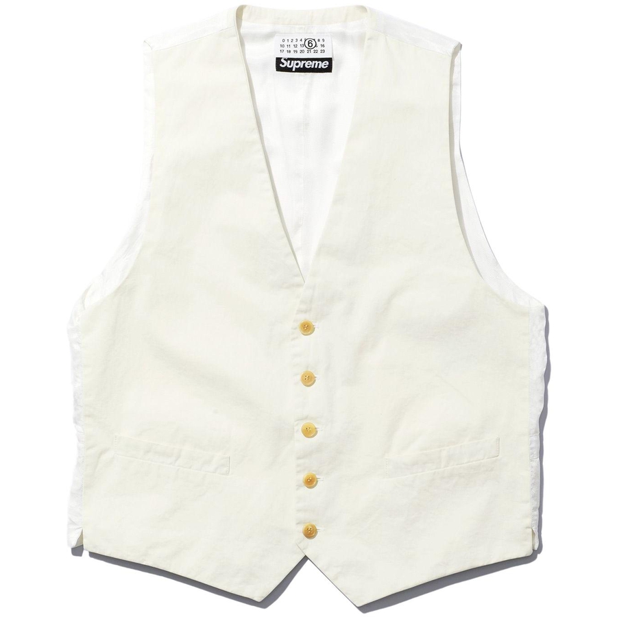 Supreme Supreme MM6 Maison Margiela Washed Cotton Suit Vest (SS24) - $268