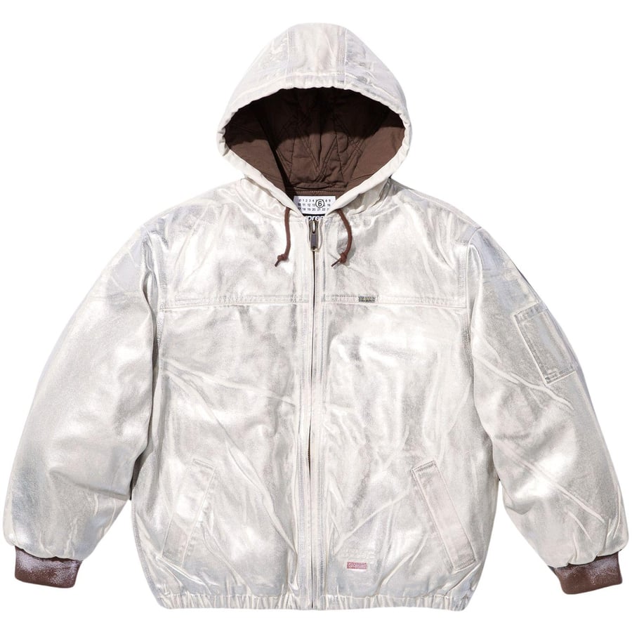 Details on Supreme MM6 Maison Margiela Foil Hooded Work Jacket  from spring summer
                                                    2024 (Price is $498)