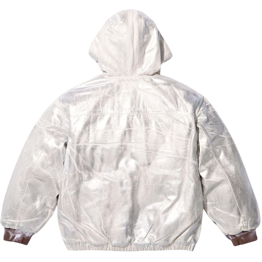 Details on Supreme MM6 Maison Margiela Foil Hooded Work Jacket  from spring summer
                                                    2024 (Price is $498)