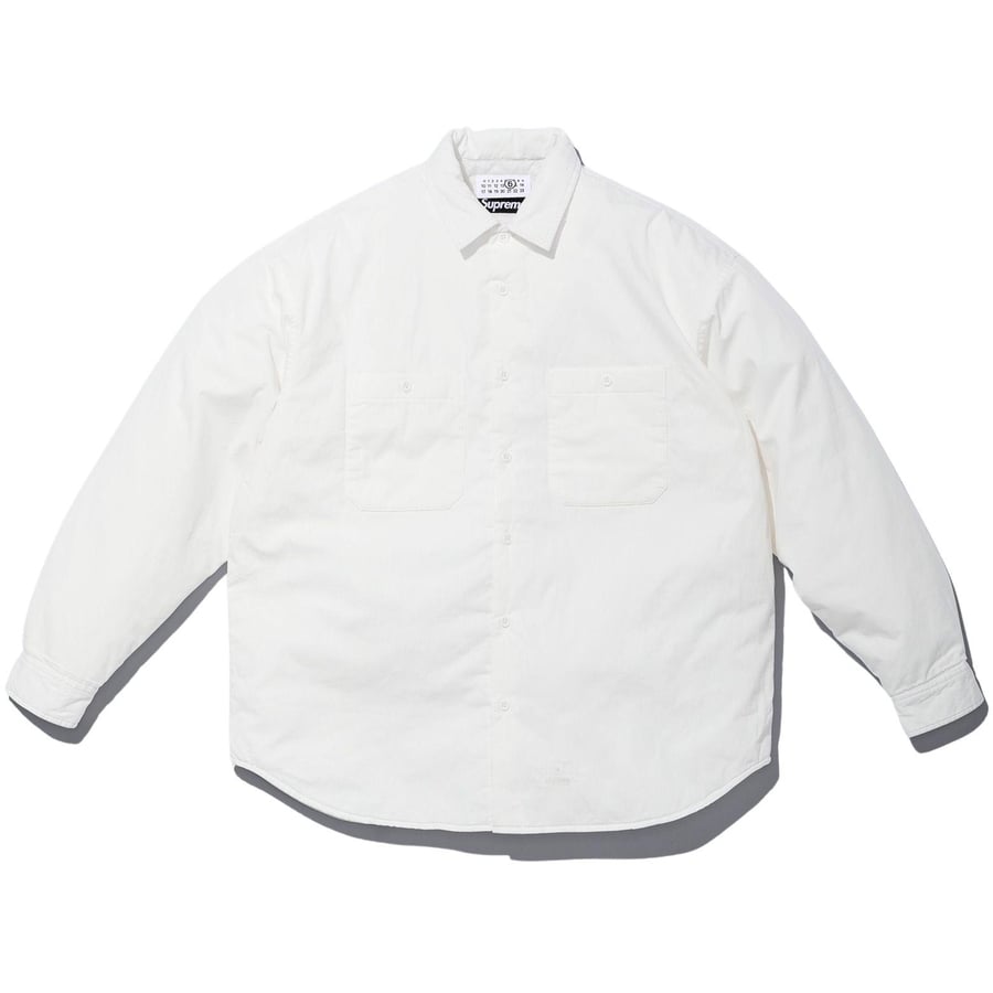 Details on Supreme MM6 Maison Margiela Padded Shirt  from spring summer
                                                    2024 (Price is $168)