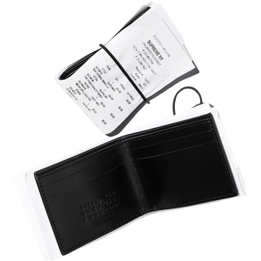Details on Supreme MM6 Maison Margiela Receipt Wallet from spring summer
                                            2024 (Price is $228)