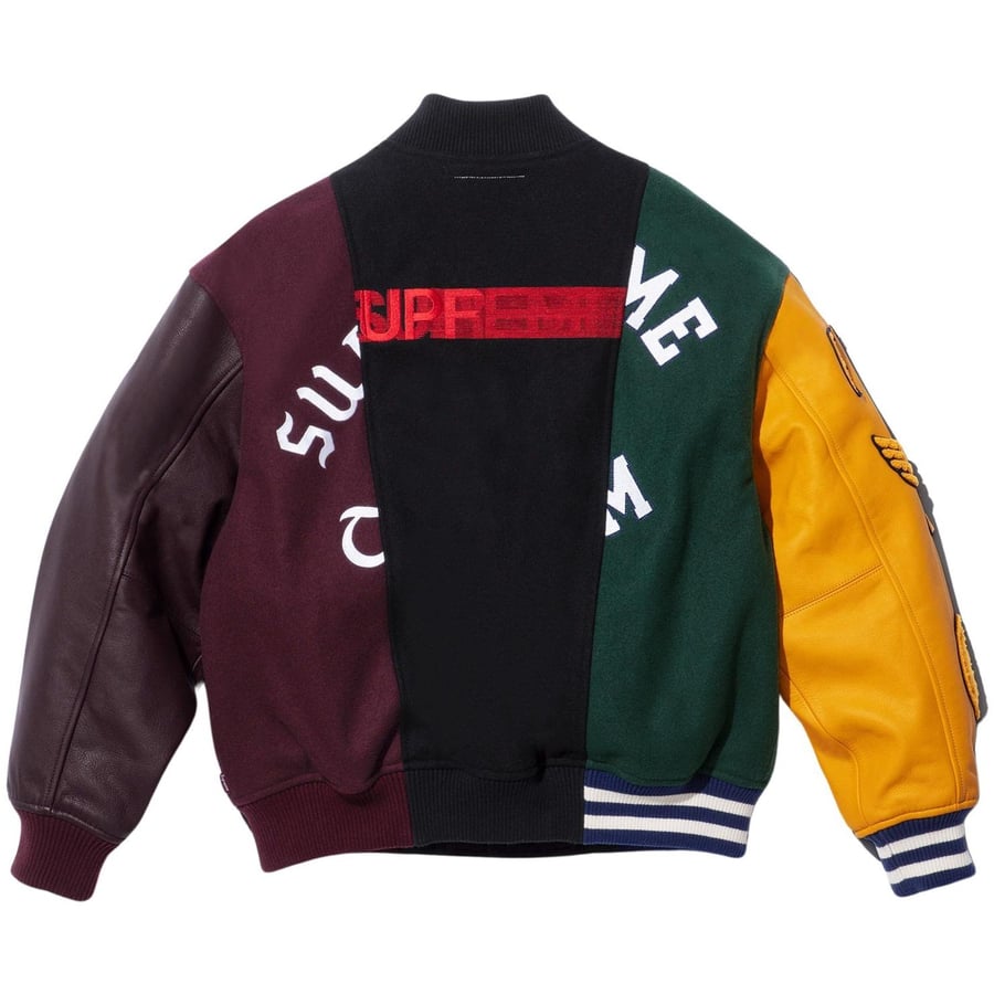 Supreme Supreme MM6 Maison Margiela Split Varsity Jacket released during spring summer 24 season