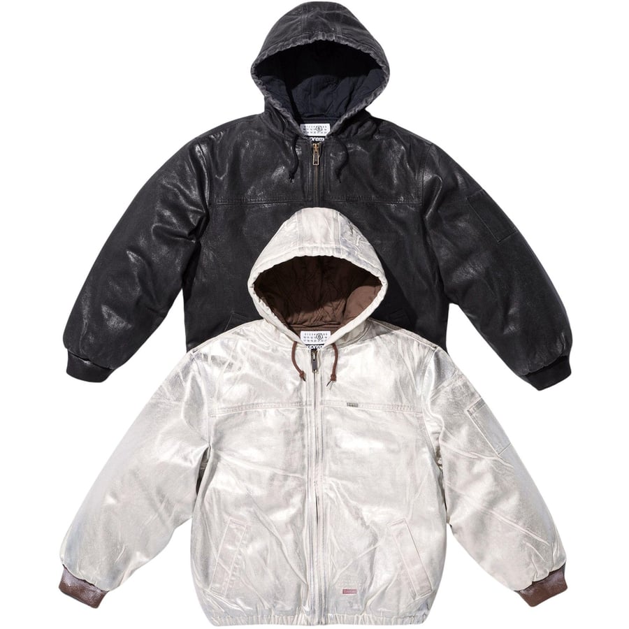 Supreme Supreme MM6 Maison Margiela Foil Hooded Work Jacket released during spring summer 24 season