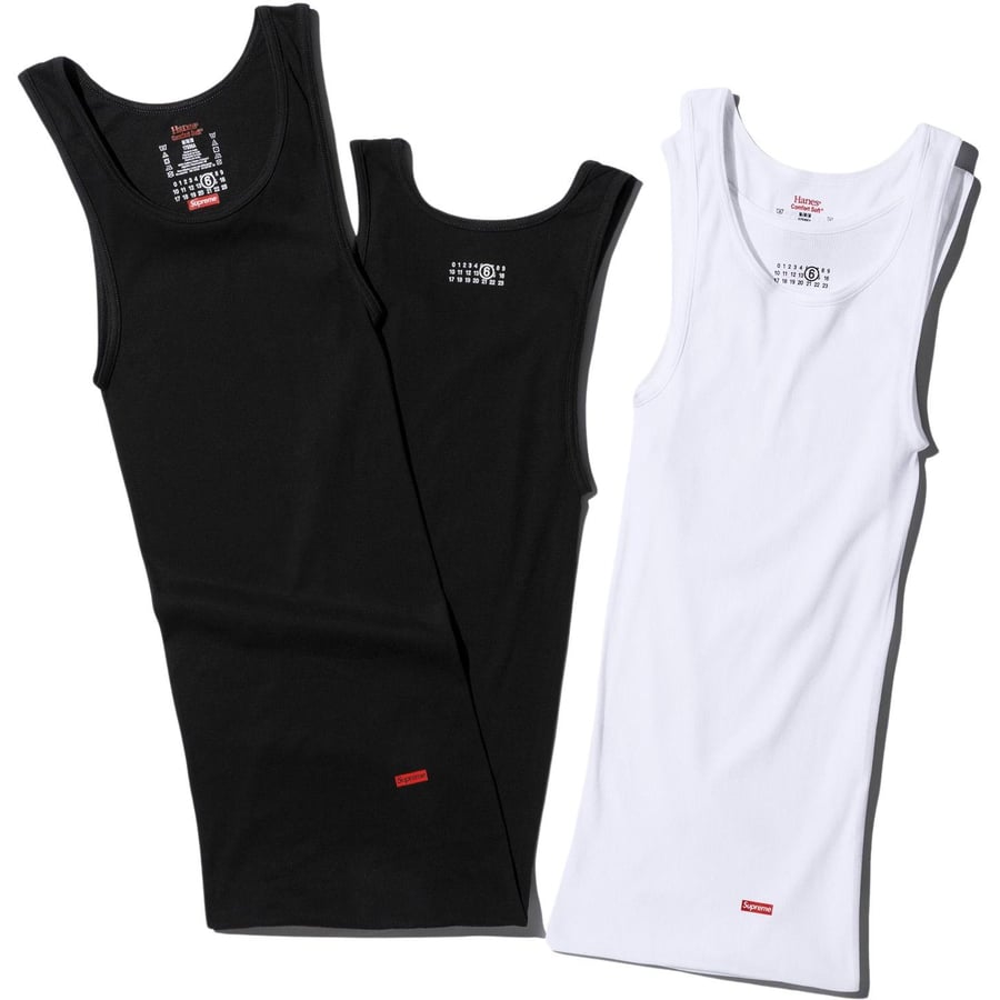 Details on Supreme MM6 Maison Margiela Hanes Tagless Tank Top (1 Pack) from spring summer
                                            2024 (Price is $32)