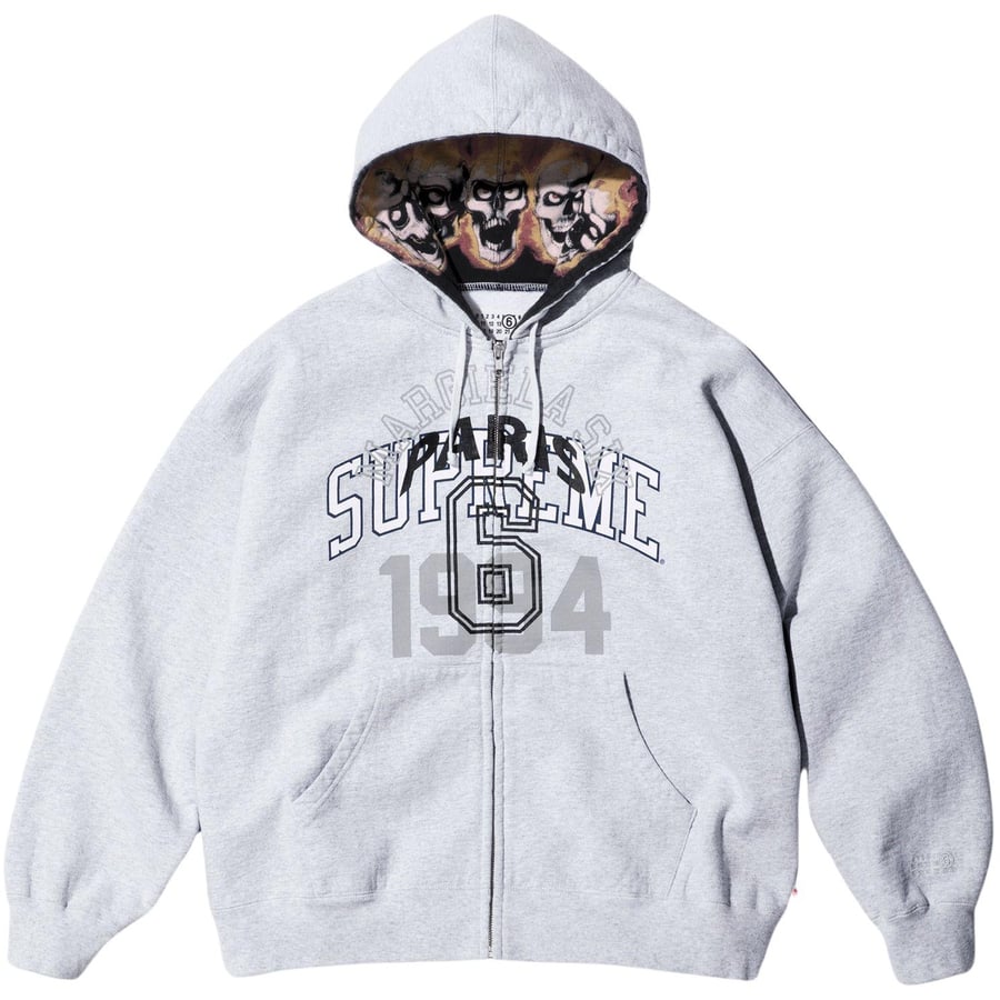 Details on Supreme MM6 Maison Margiela Zip Up Hooded Sweatshirt  from spring summer
                                                    2024 (Price is $248)