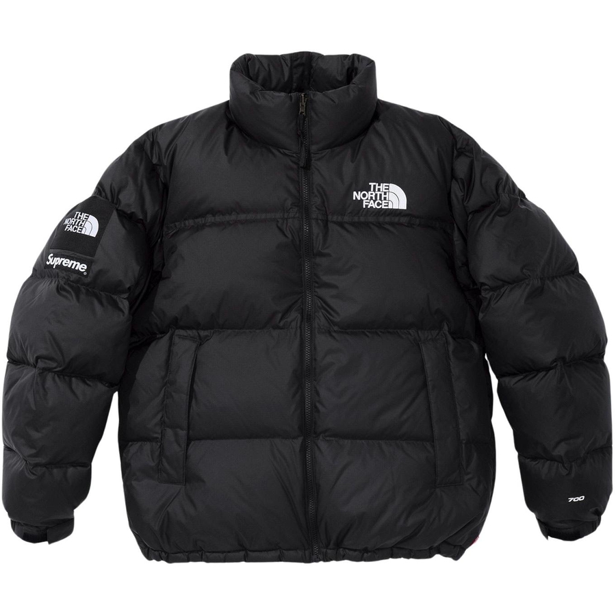 Details on Supreme The North Face Split Nuptse Jacket  from spring summer
                                                    2024 (Price is $398)