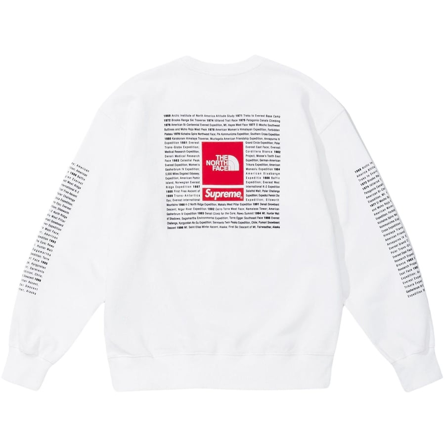 Details on Supreme The North Face Crewneck  from spring summer
                                                    2024 (Price is $138)