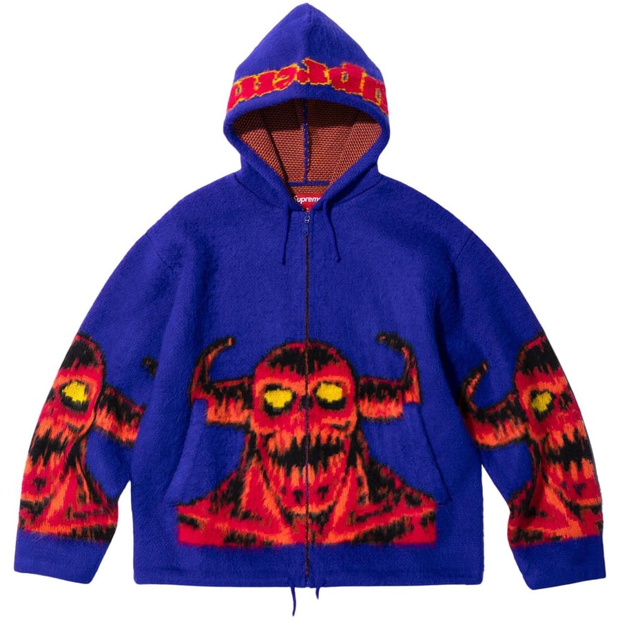 Details on Supreme Toy Machine Zip Up Hooded Sweater  from spring summer
                                                    2024 (Price is $228)