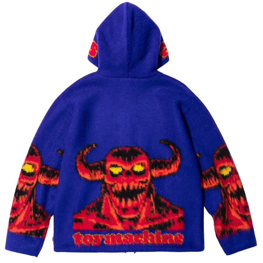 Details on Supreme Toy Machine Zip Up Hooded Sweater  from spring summer
                                                    2024 (Price is $228)