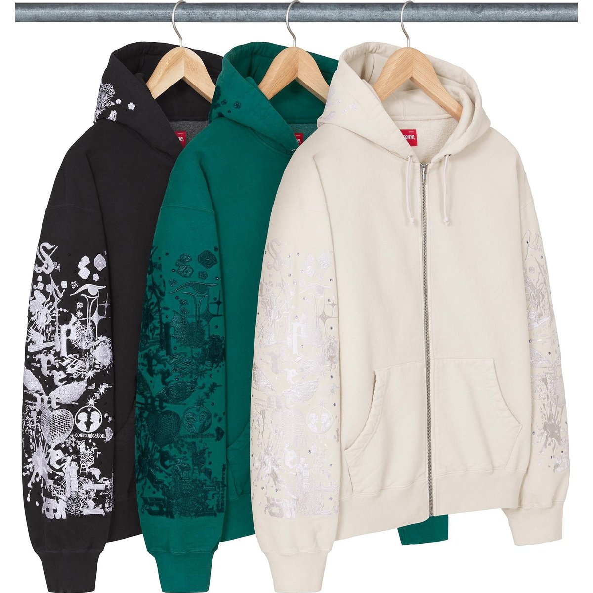 Details on AOI Zip Up Hooded Sweatshirt from spring summer
                                            2024