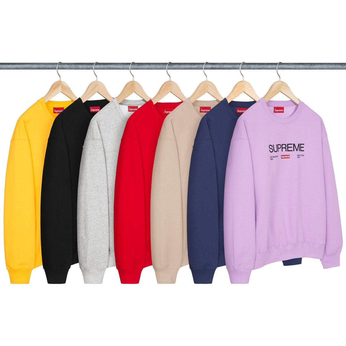 Supreme Established Crewneck releasing on Week 10 for spring summer 2024