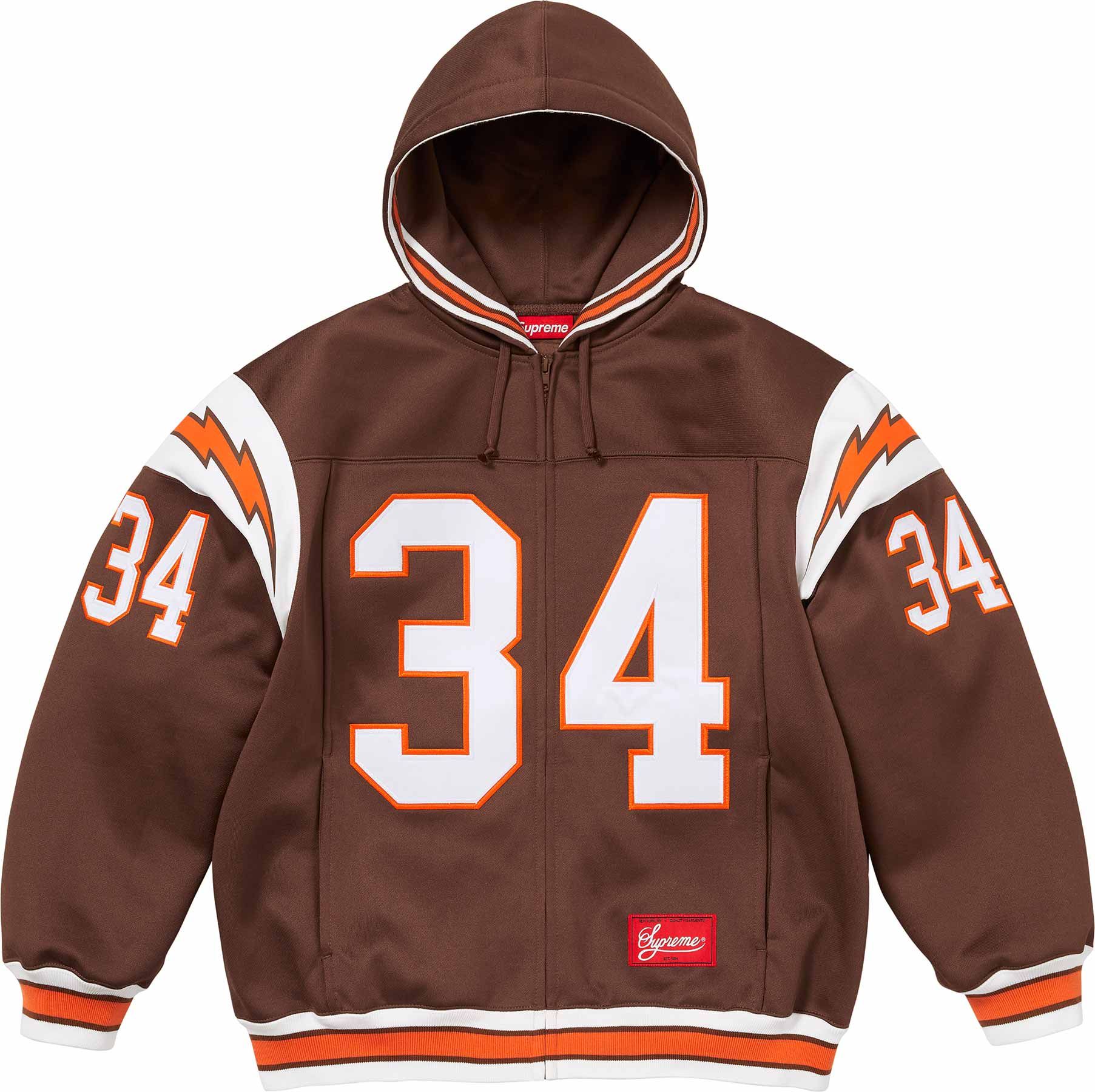 Football Zip Up Hooded Sweatshirt - spring summer 2024 - Supreme