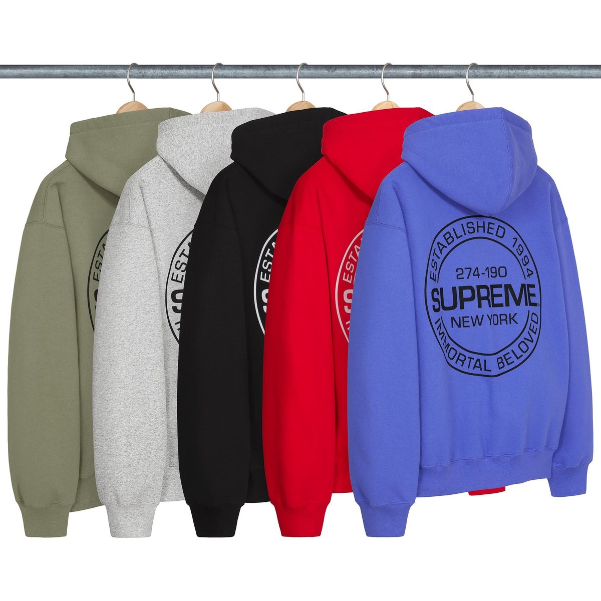 Supreme Immortal Hooded Sweatshirt released during spring summer 24 season