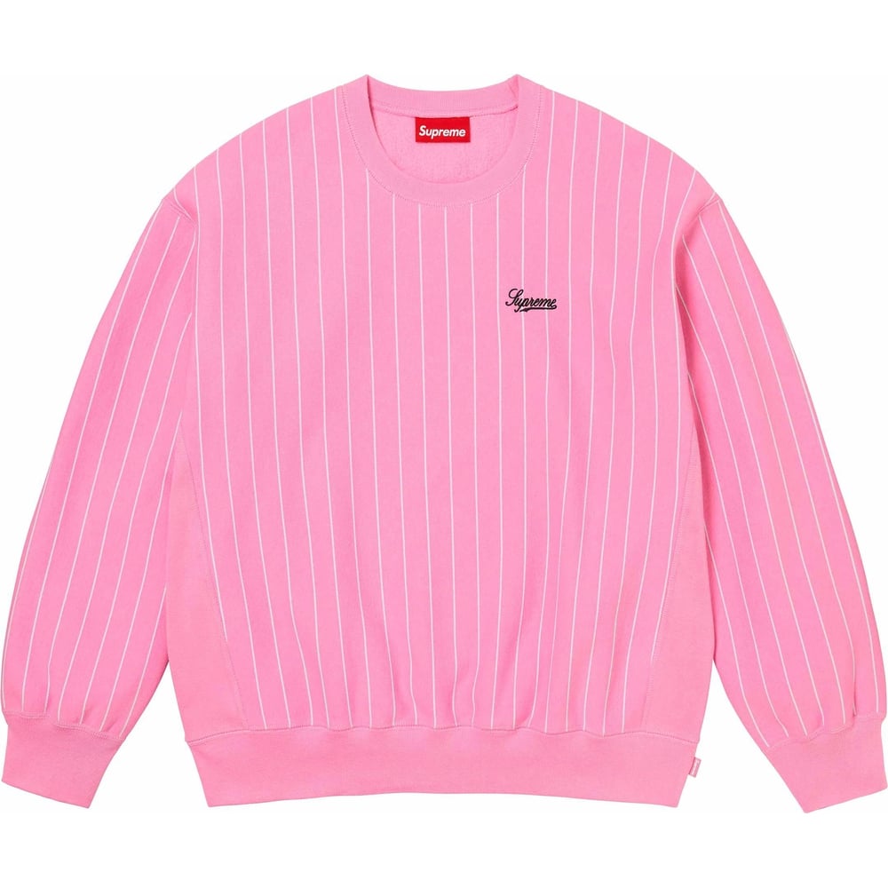 Details on Pinstripe Crewneck  from spring summer
                                                    2024 (Price is $148)