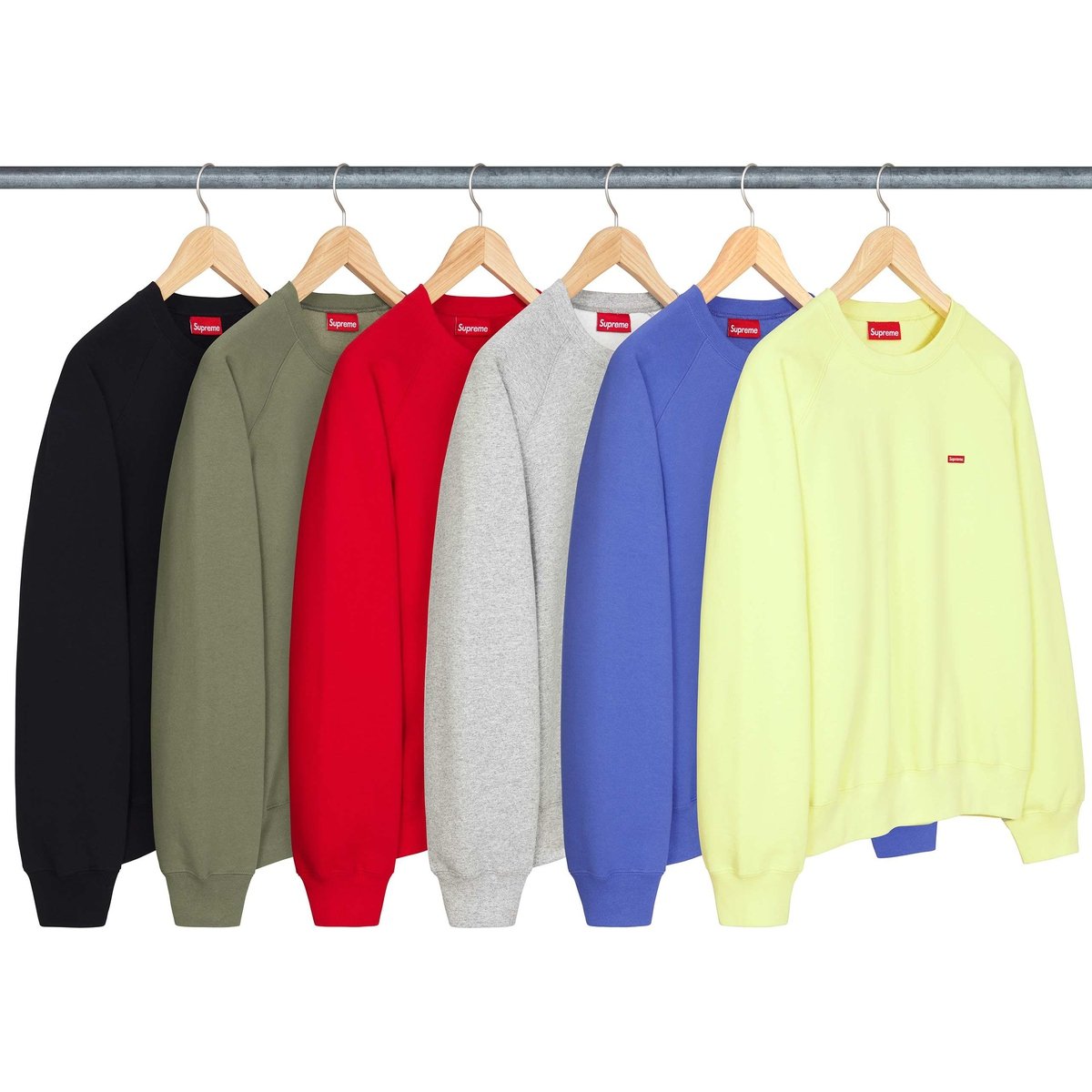 Supreme Small Box Raglan Crewneck releasing on Week 8 for spring summer 2024