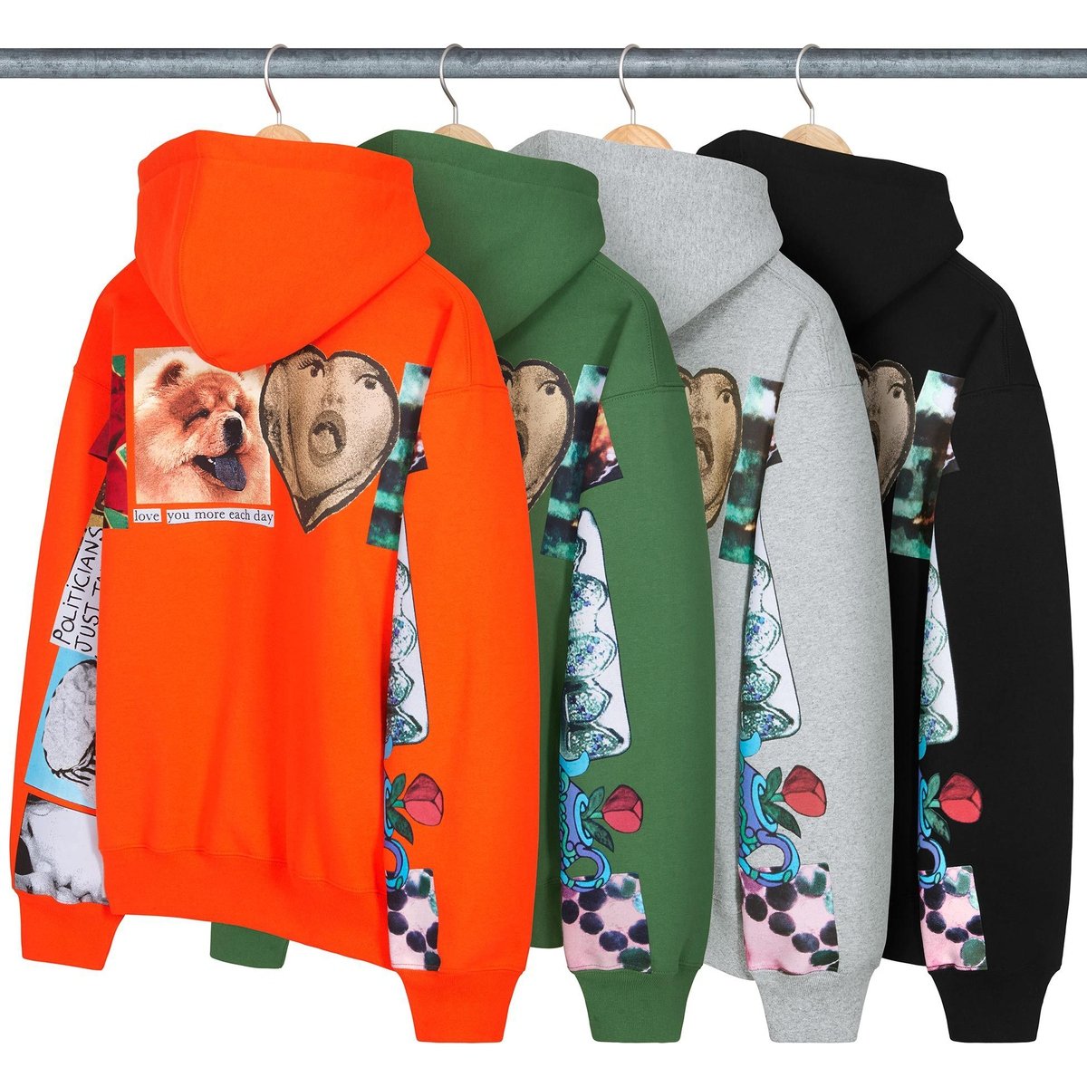 Supreme Spread Zip Up Hooded Sweatshirt released during spring summer 24 season