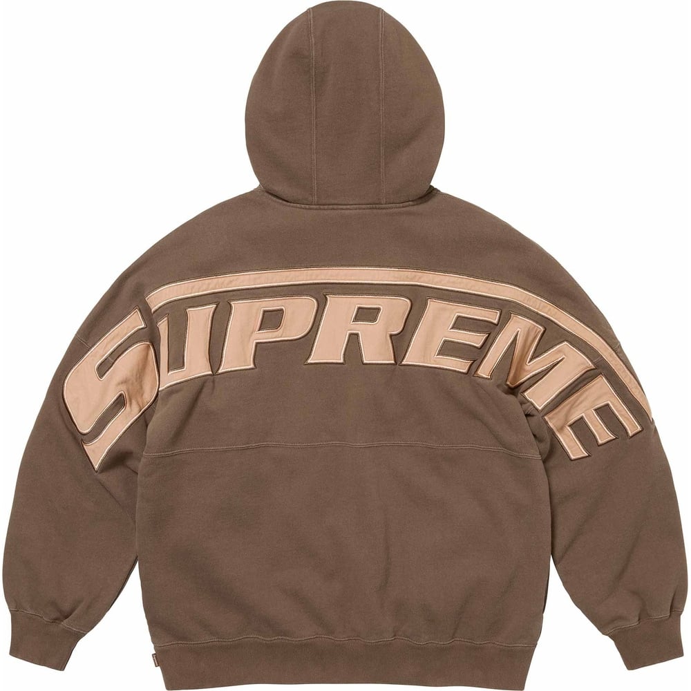 Details on Wrapped Half Zip Hooded Sweatshirt  from spring summer
                                                    2024