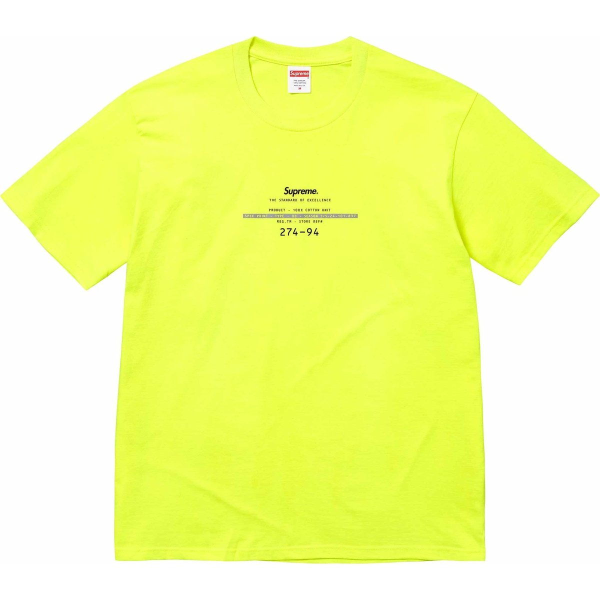 Supreme Standard Tee for spring summer 24 season