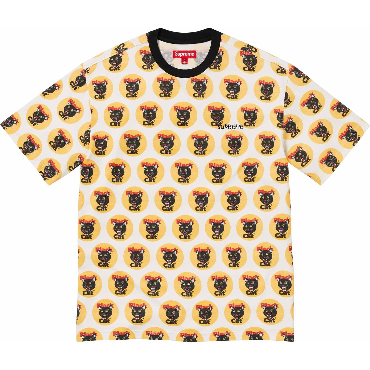 Supreme Black Cat S S Top for spring summer 24 season