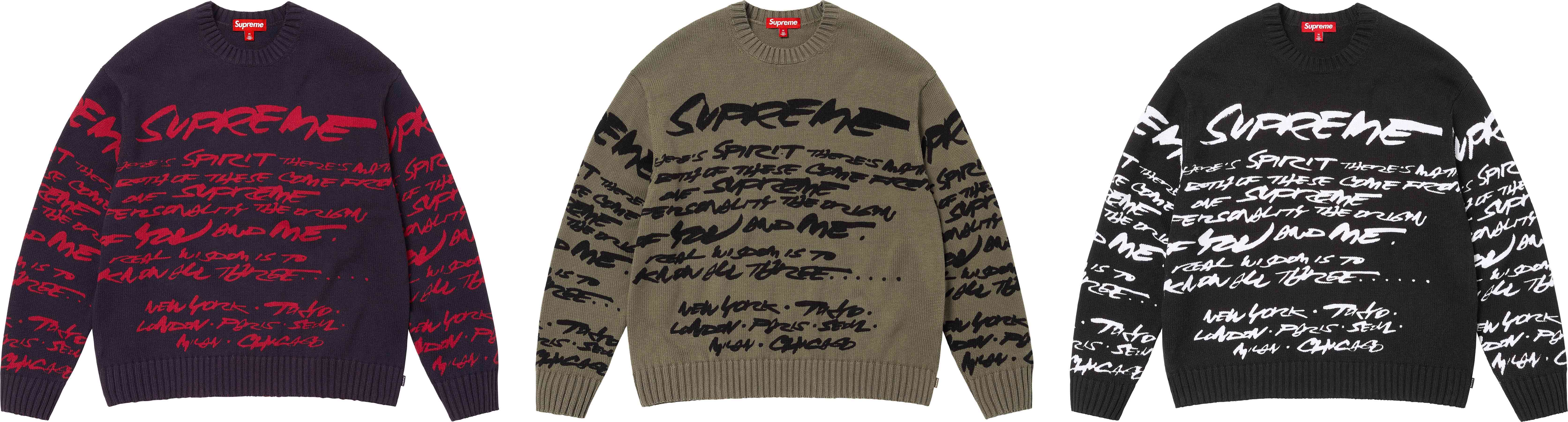 Supreme Futura Sweater Navy-