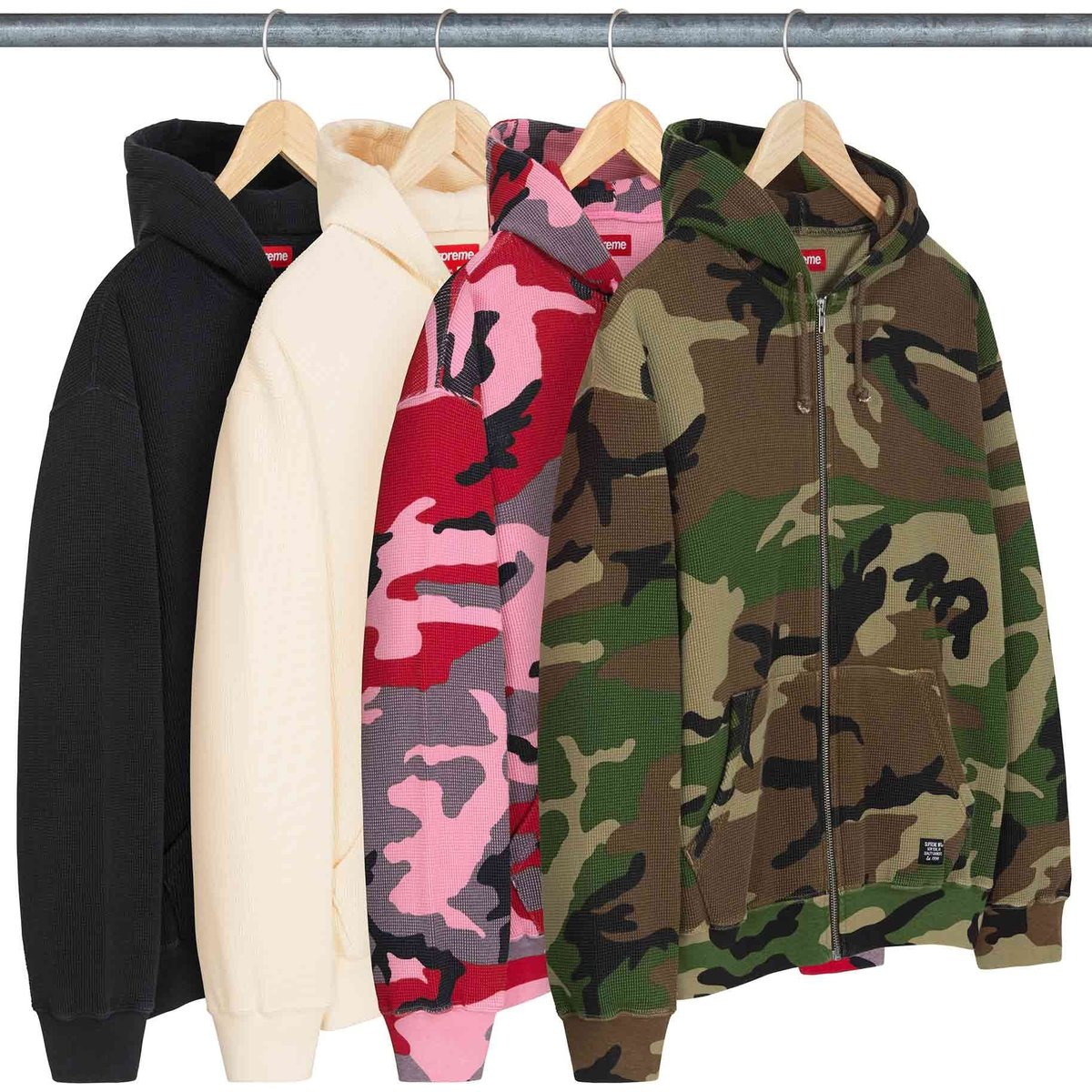 Supreme Hooded Zip Up Thermal for spring summer 24 season
