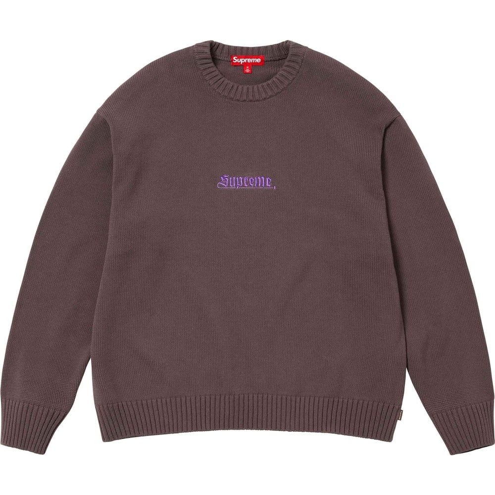 Supreme Old English Sweater (SS24) - $148