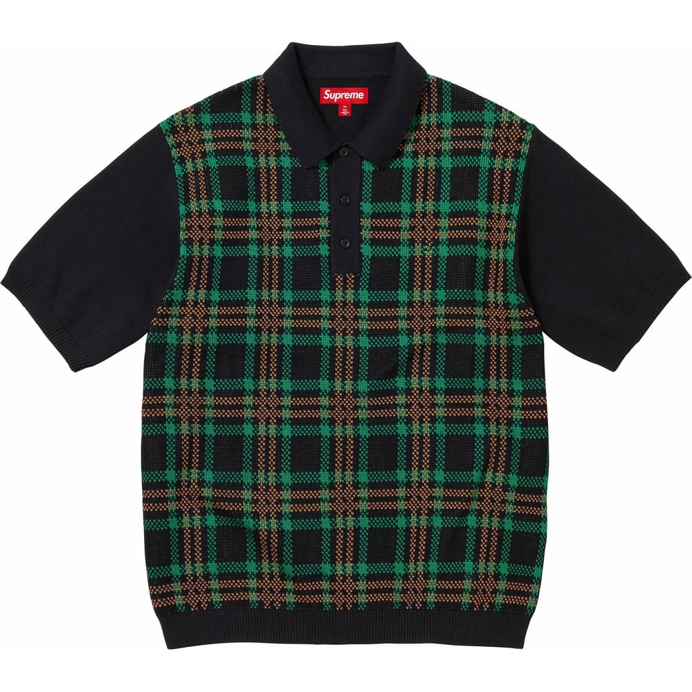 Details on Plaid Knit S S Polo  from spring summer
                                                    2024