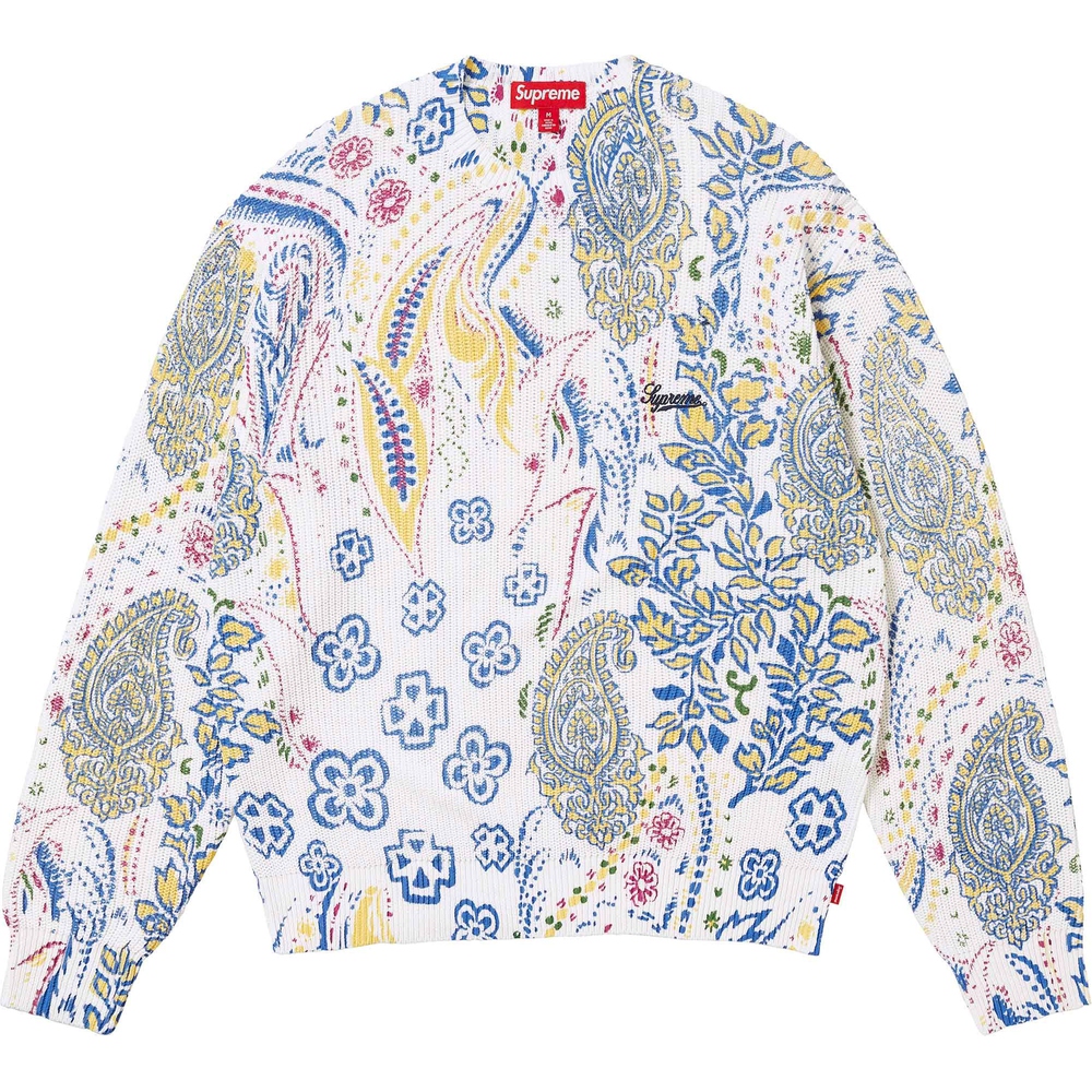 Details on Printed Paisley Sweater  from spring summer
                                                    2024