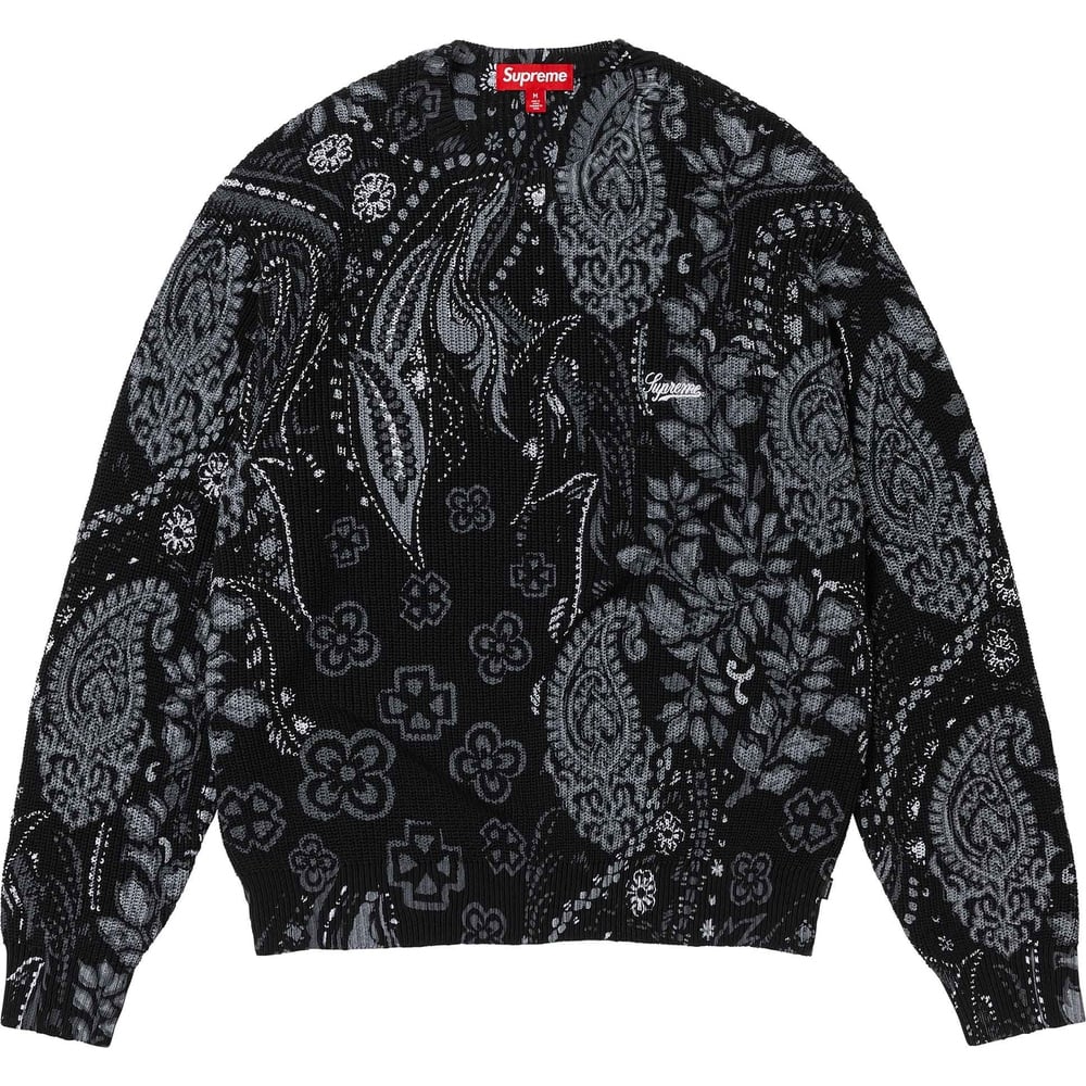Details on Printed Paisley Sweater  from spring summer
                                                    2024