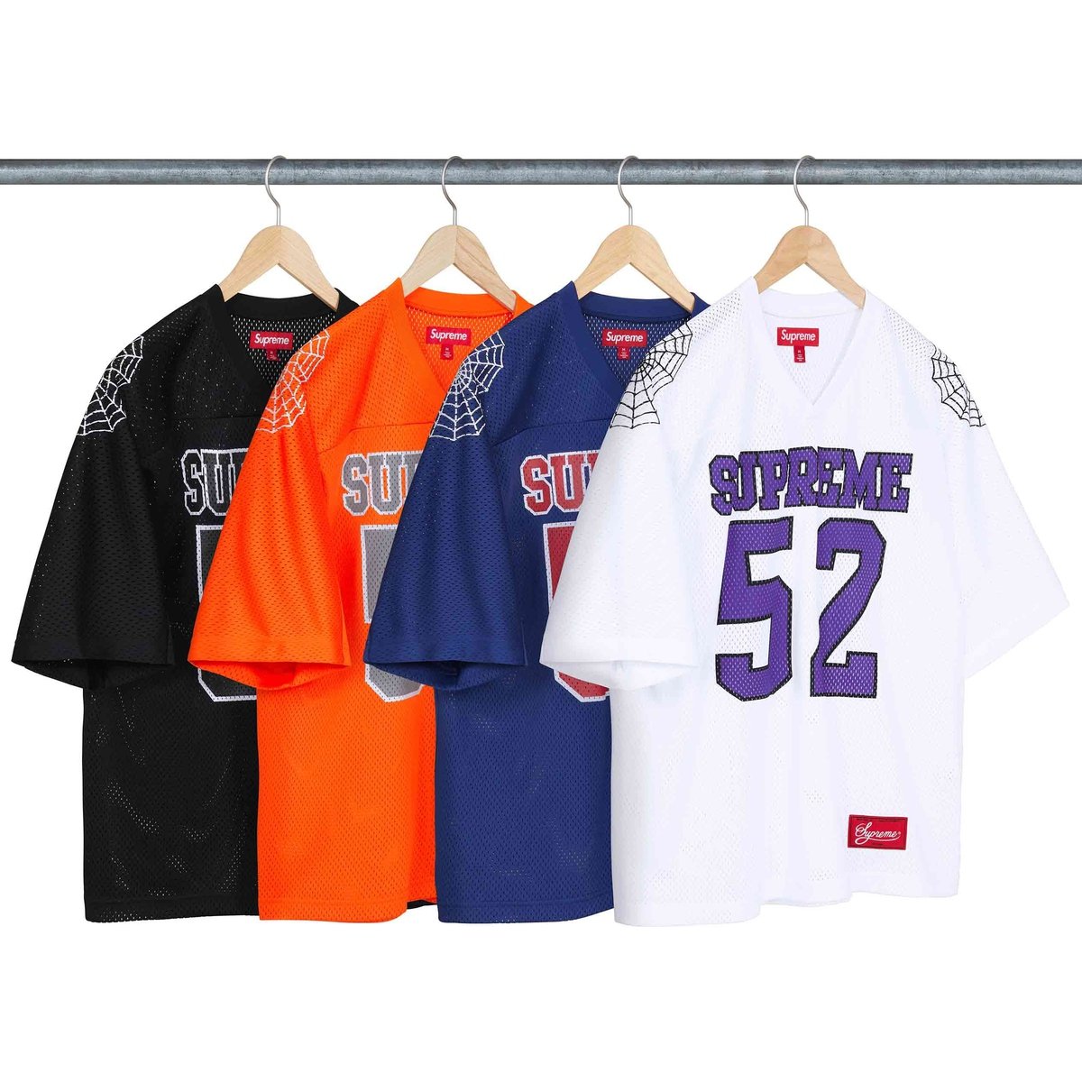 Supreme Spiderweb Football Jersey for spring summer 24 season