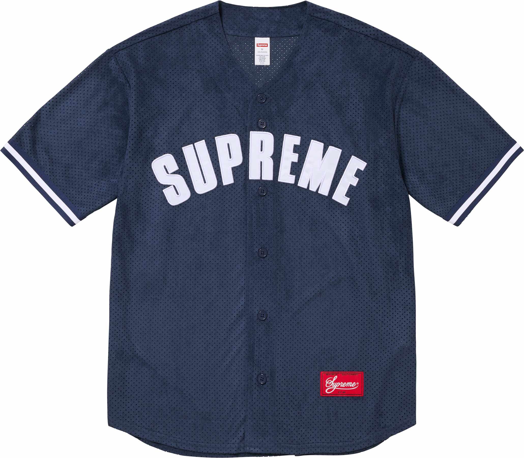 Ultrasuede Mesh Baseball Jersey - spring summer 2024 - Supreme