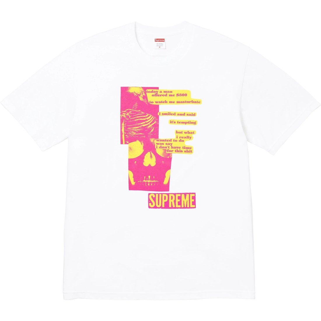 Supreme Anatomy Tee (SS25) - White - $40