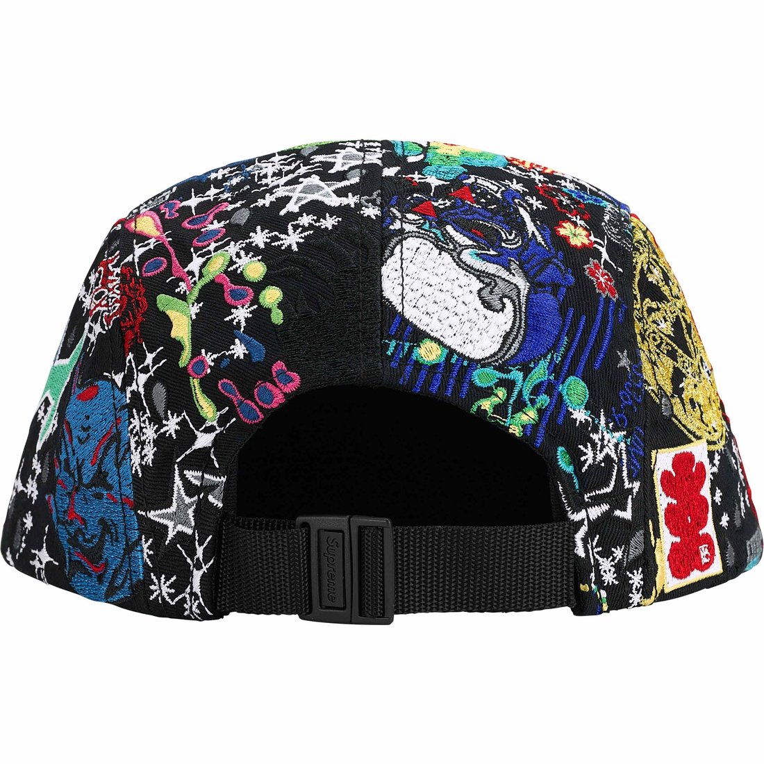 Supreme AOI Embroidered Camp Cap (SS25) - Black - $68