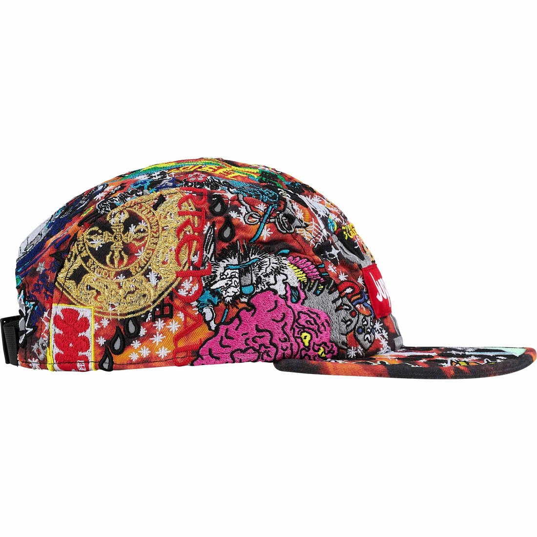 Supreme AOI Embroidered Camp Cap (SS25) - Flames - $68