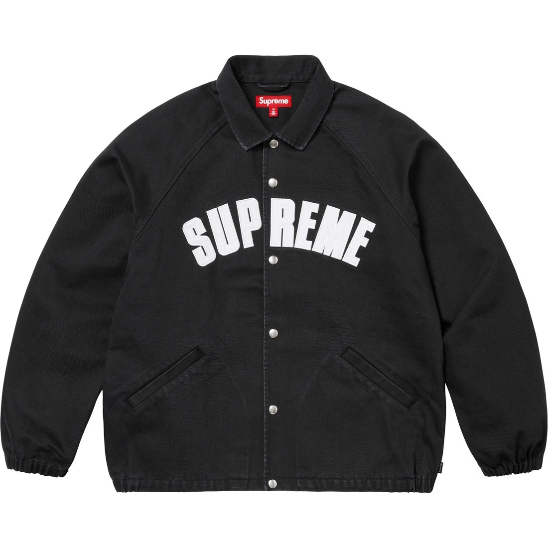 Supreme Arc Denim Coaches Jacket (SS25) - Black - $188
