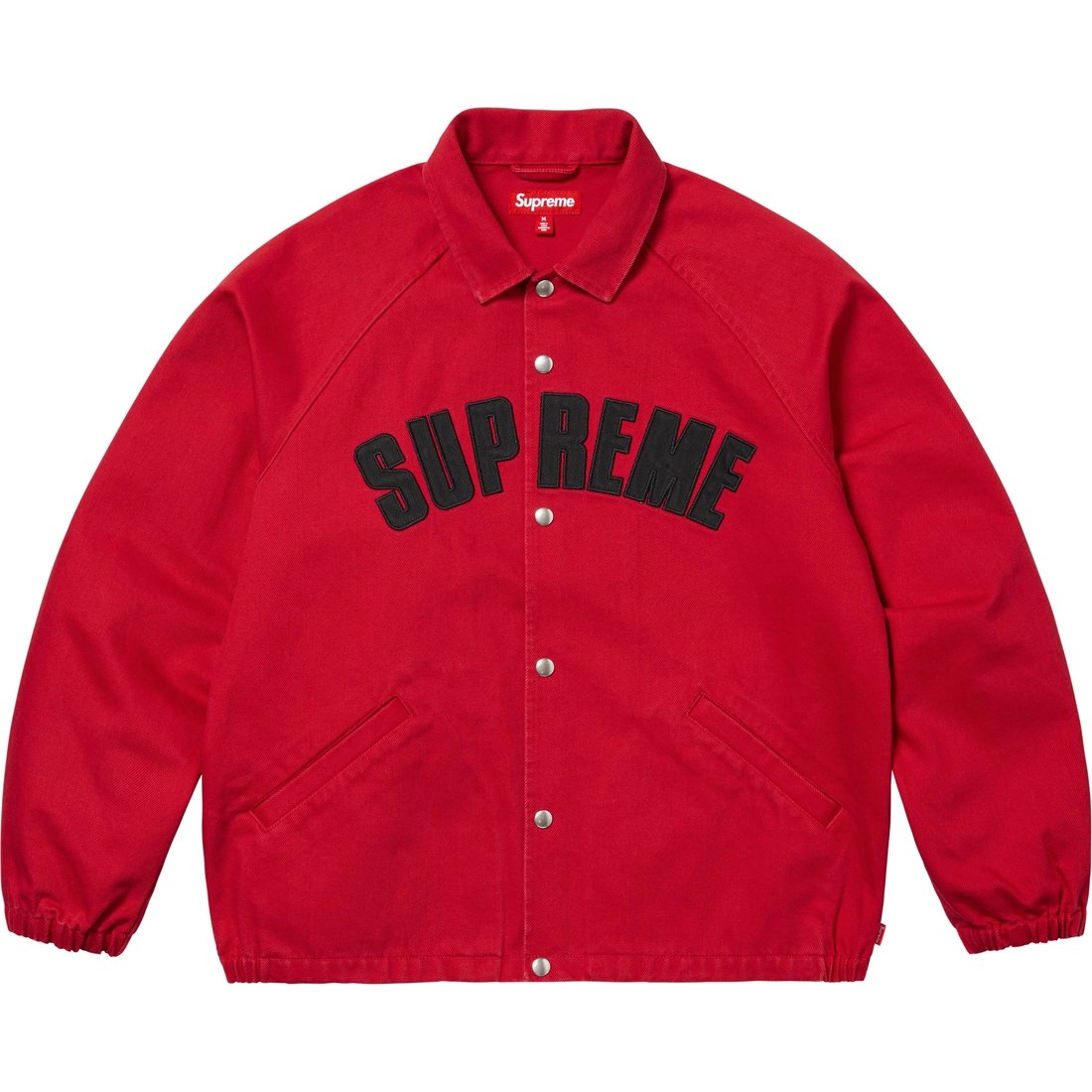 Supreme Arc Denim Coaches Jacket (SS25) - Red - $188
