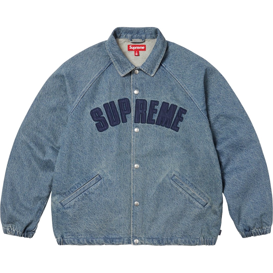 Supreme Arc Denim Coaches Jacket (SS25) - Washed Indigo - $188