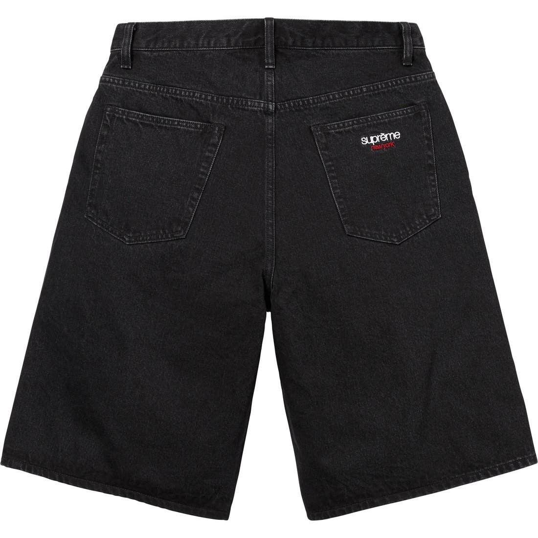 Supreme Baggy Denim Short (SS25) - Black - $138